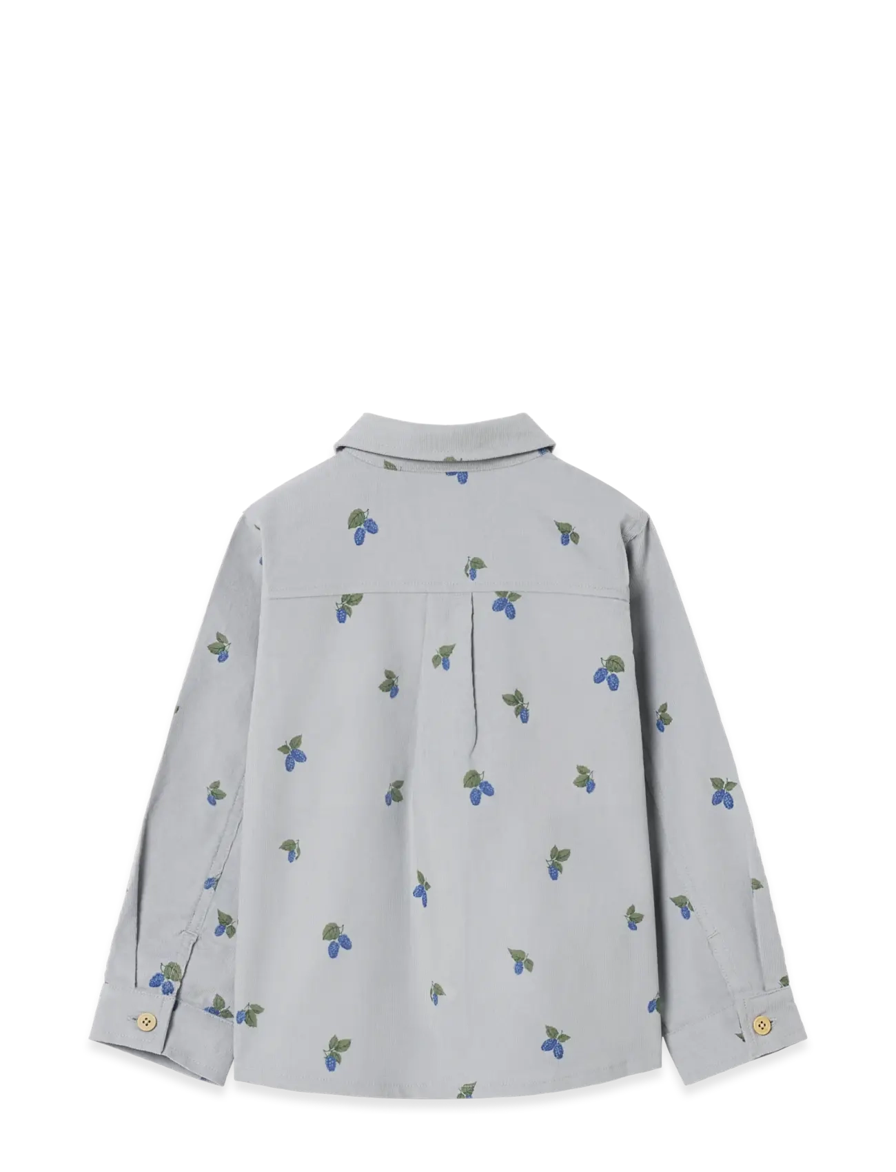 Garbo&Friends - Micro Corduroy Long Sleeve Shirt Baby - langærmede skjorter - mulberry blue - 2