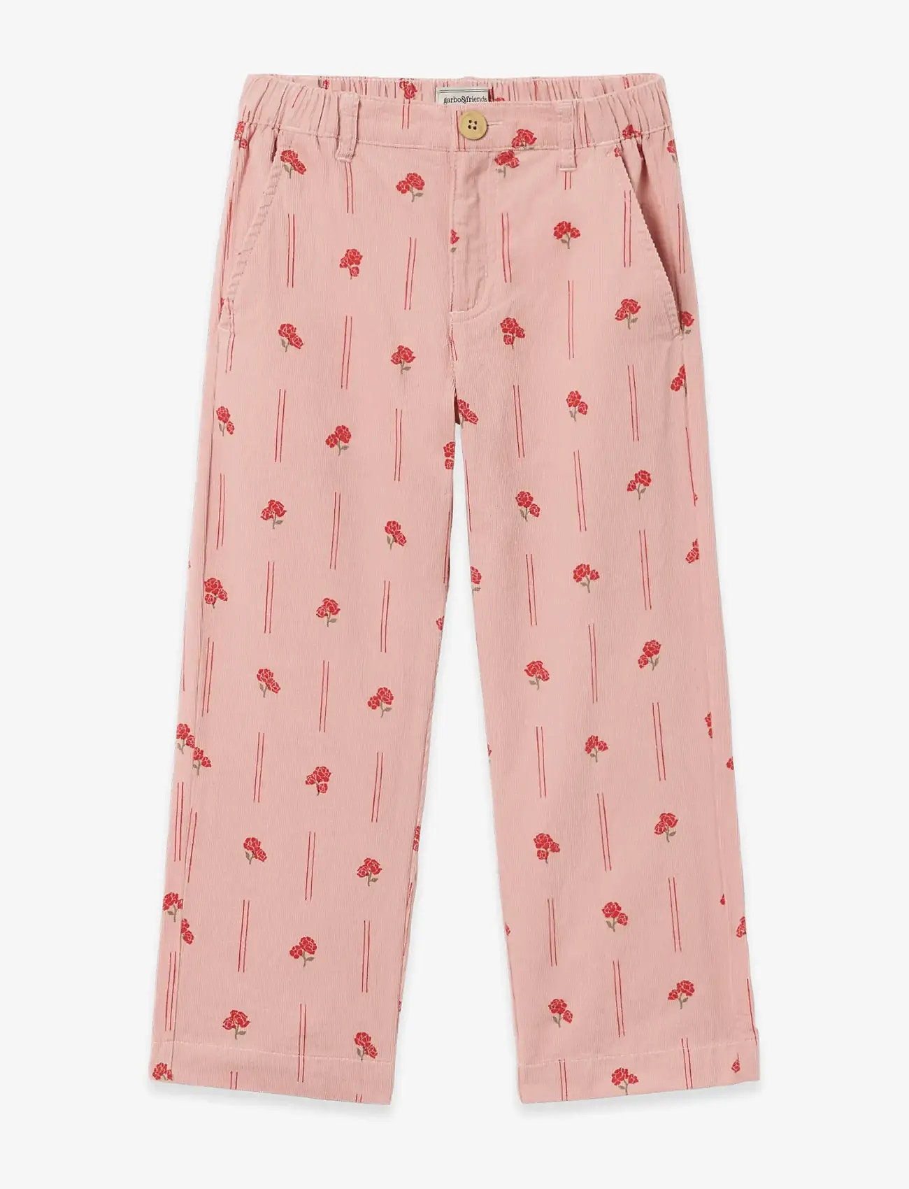 Garbo&Friends - Micro Corduroy Trousers - vauvojen housut - peony - 1