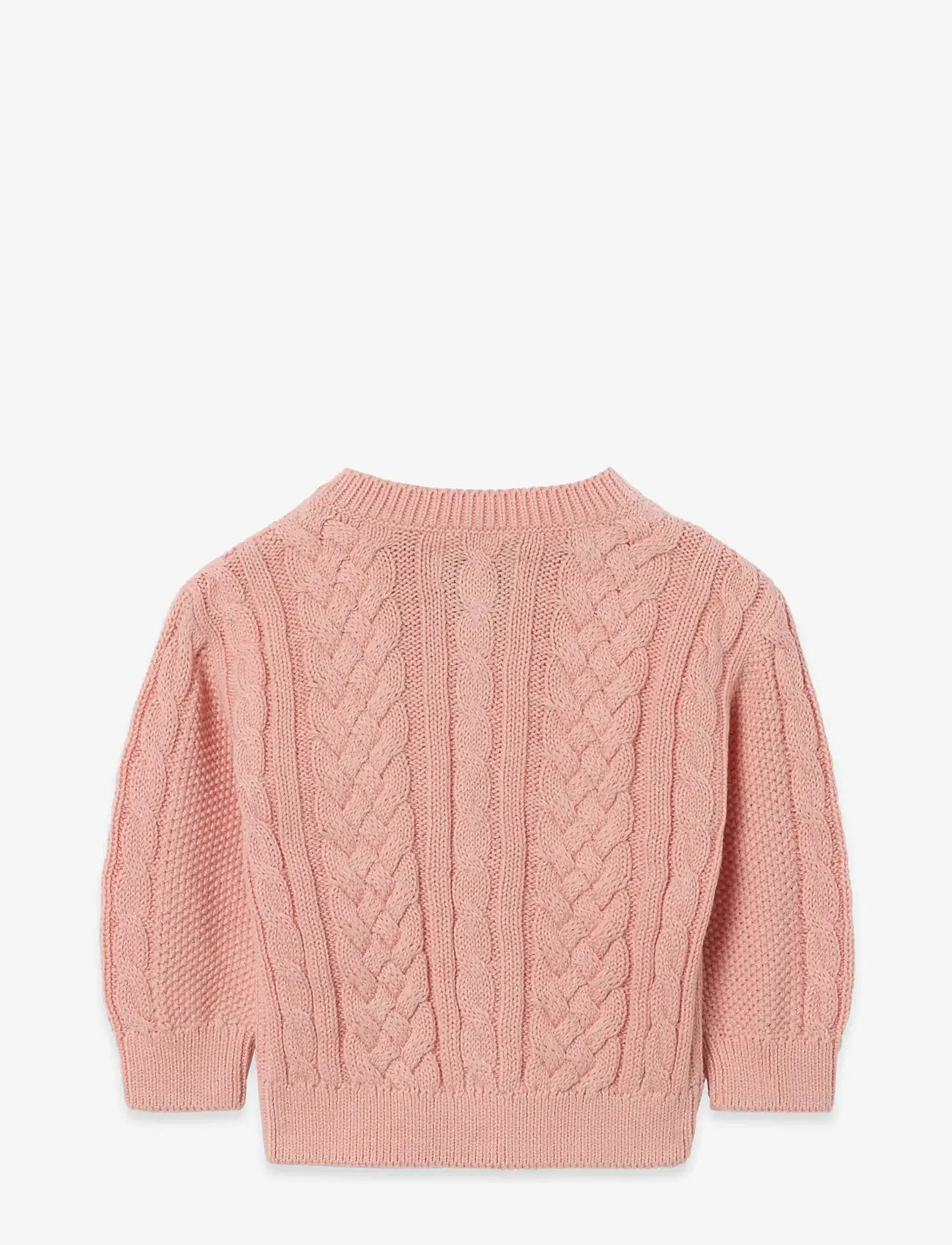 Garbo&Friends - Cable Knitted Cardigan - kardiganid - pink - 2