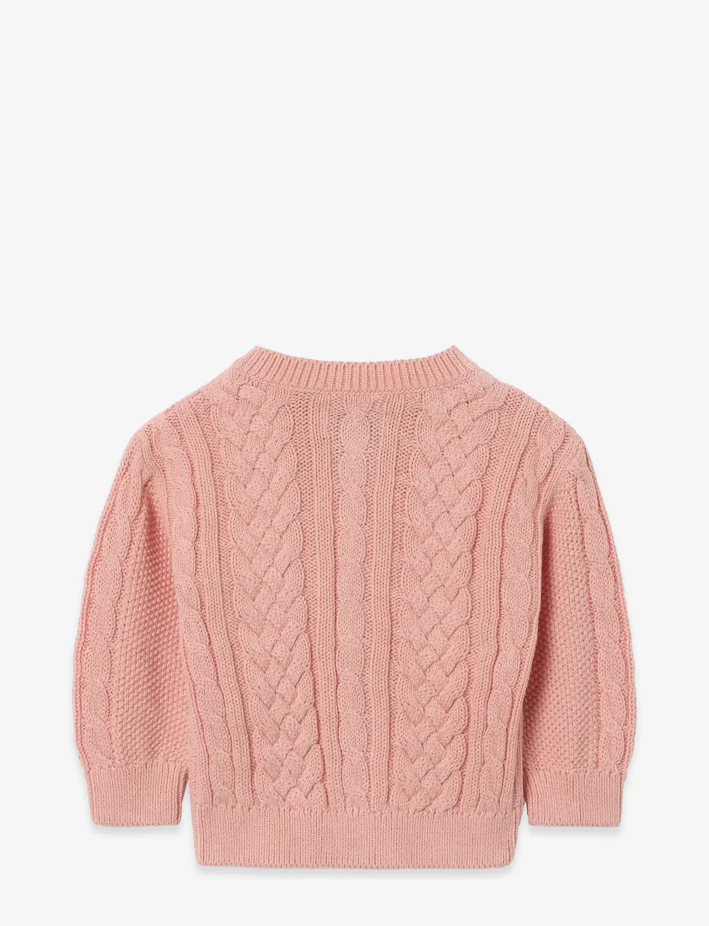 Garbo&Friends - Cable Knitted Cardigan - cardigans - pink - 2