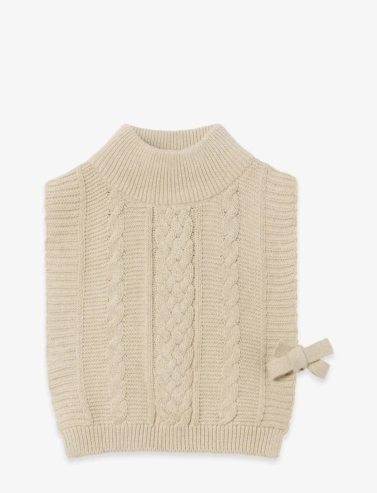 Garbo&Friends - Cable Knitted Neckwarmer - halsedisse - oat - 1