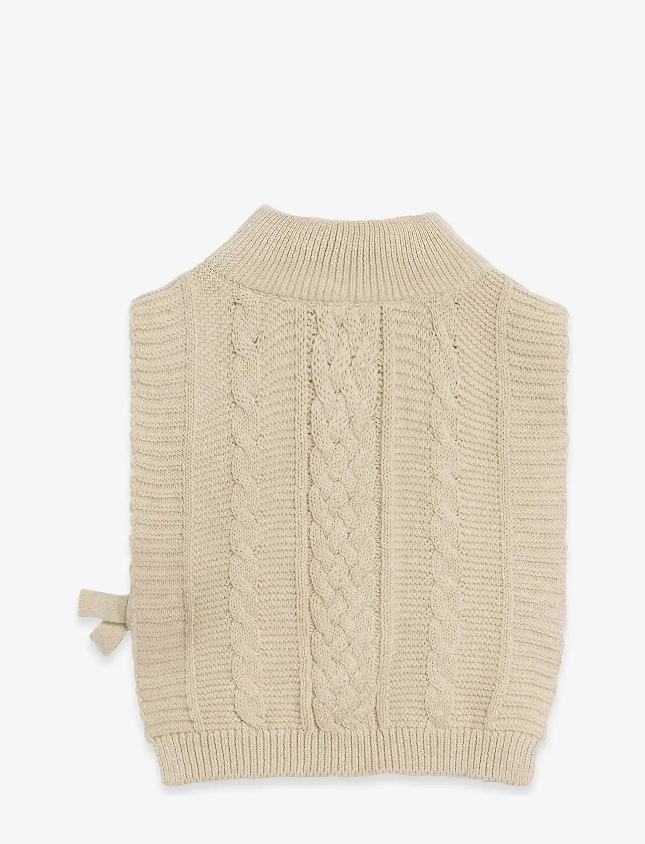 Garbo&Friends - Cable Knitted Neckwarmer - halsedisse - oat - 2