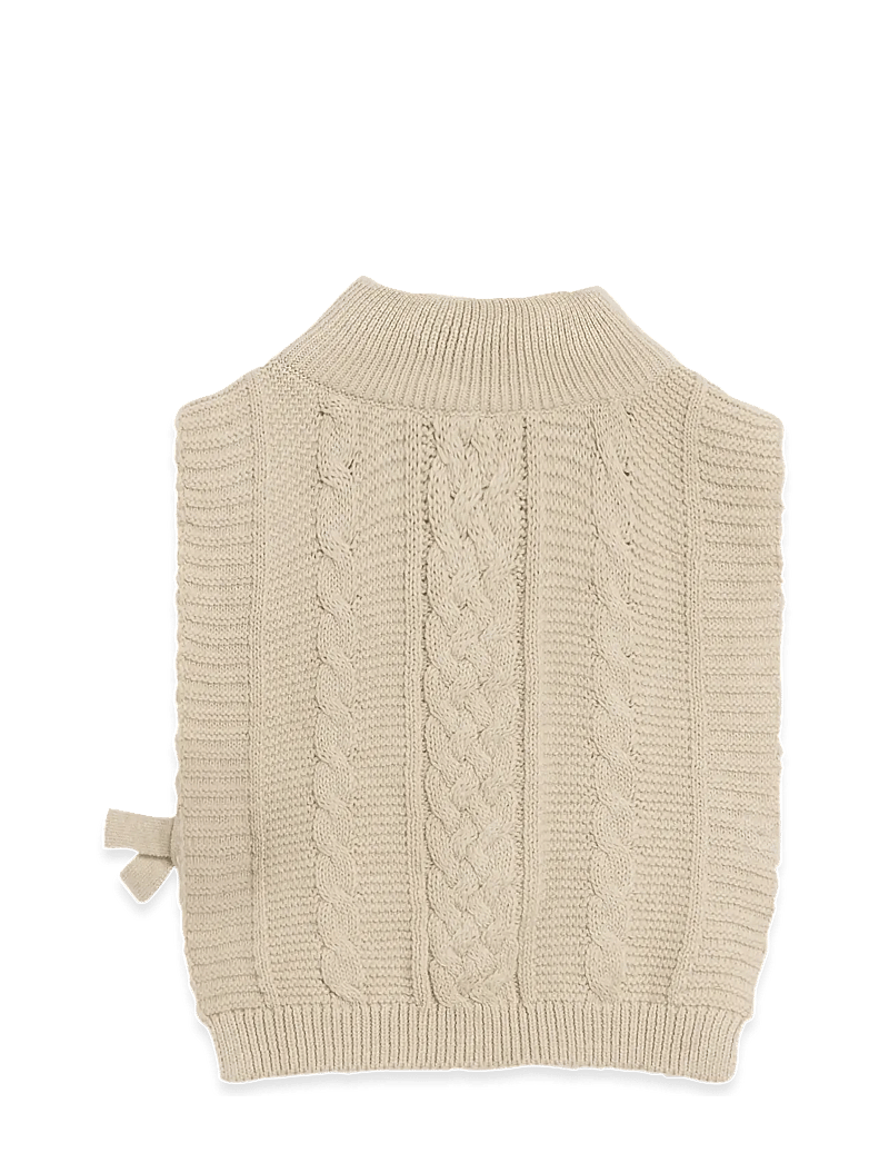 Garbo&Friends - Cable Knitted Neckwarmer - halsedisse - oat - 2