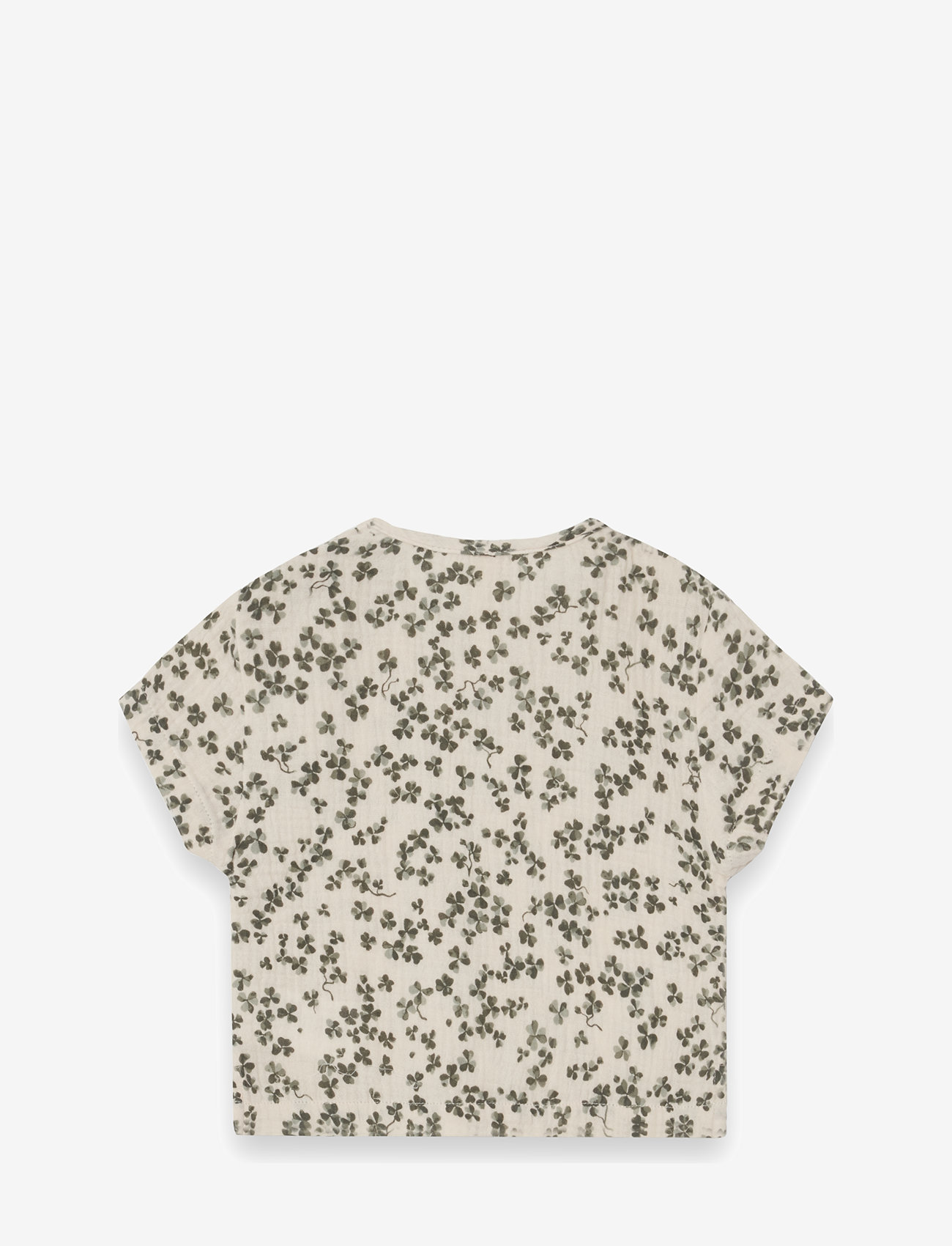Garbo&Friends - Muslin Baby Top - kortärmade t-shirts - sorrel ecru - 2