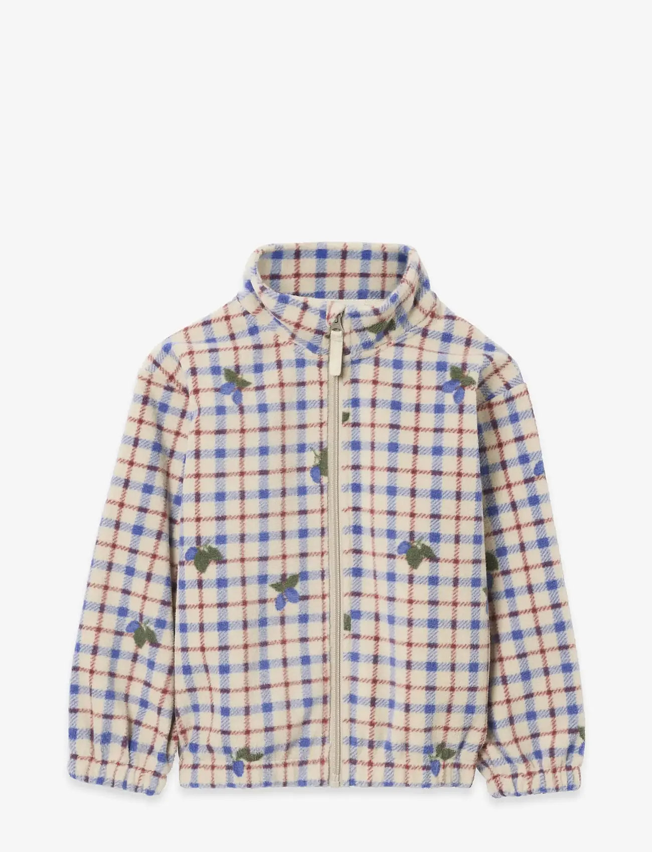 Garbo&Friends - Fleece Jacket - fleecejakker - mulberry check - 1