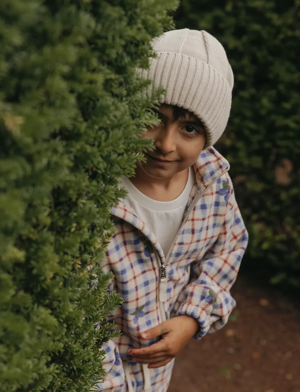 Garbo&Friends - Fleece Jacket - fleecejakker - mulberry check - 0