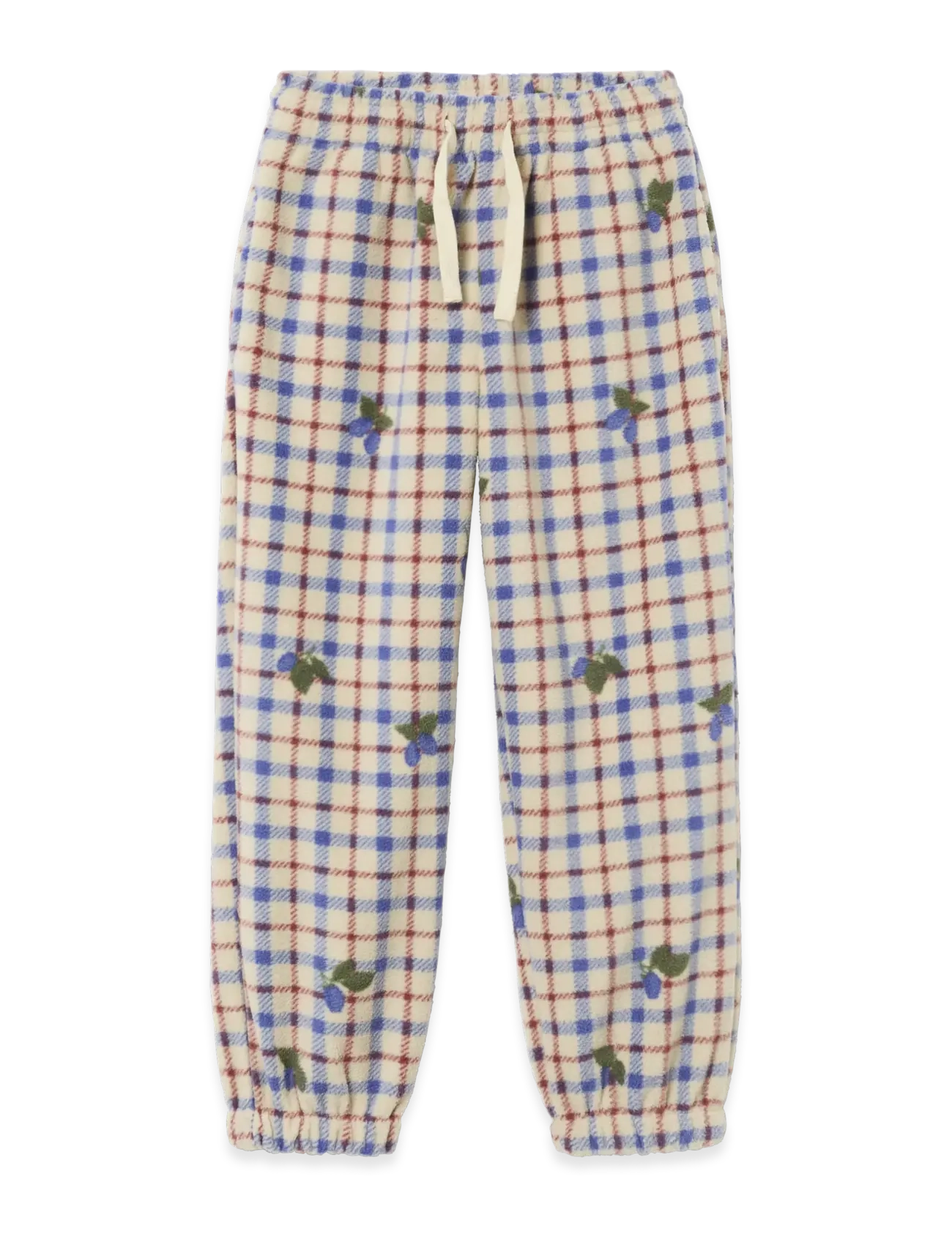 Garbo&Friends Fleece pants - Bukser - MULBERRY CHECK / multi