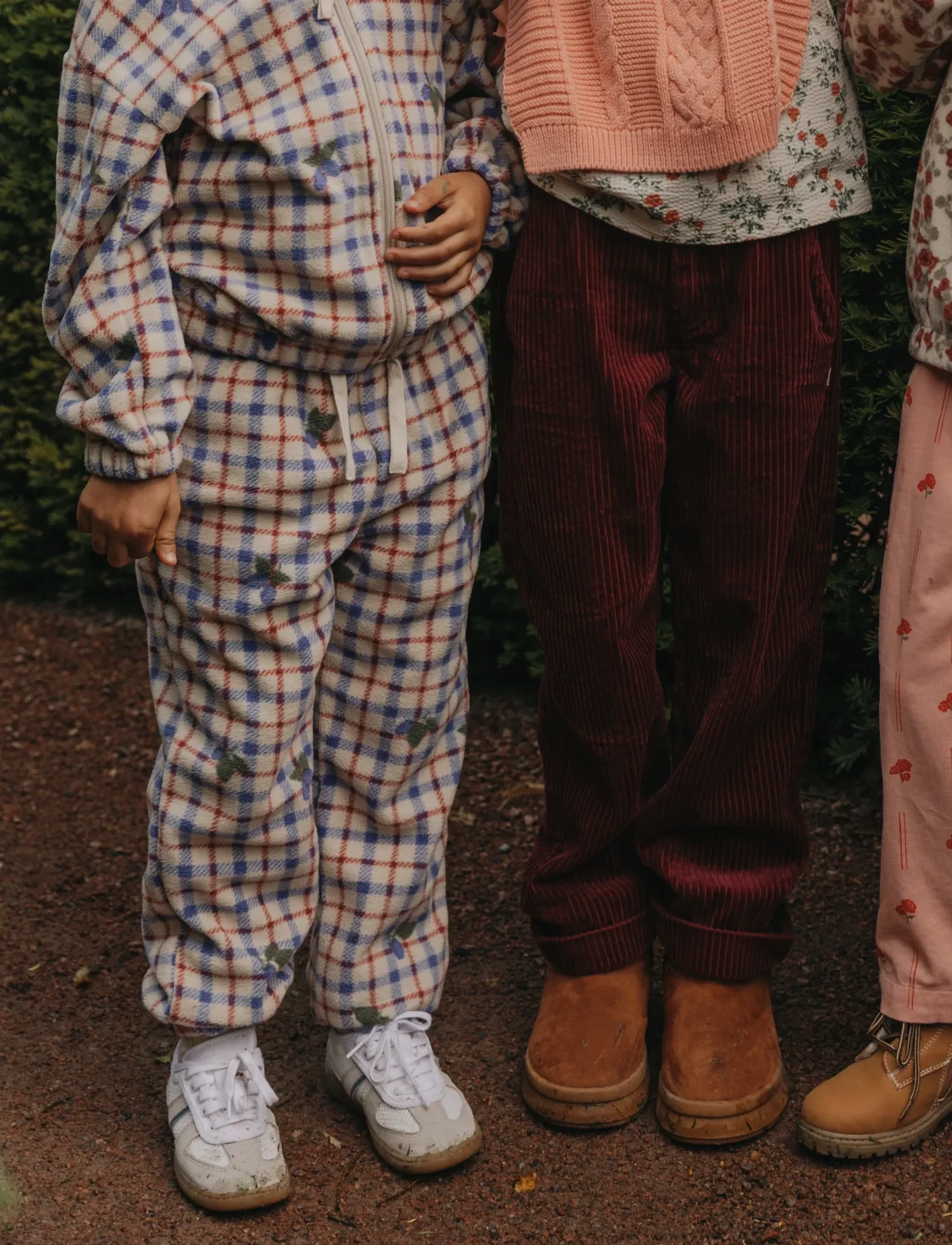 Garbo&Friends Fleece pants Baby - Beebipüksid - MULBERRY CHECK / multi