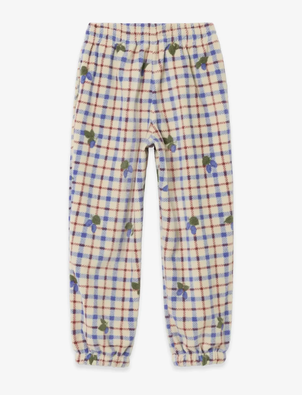 Garbo&Friends - Fleece pants - babybukser - mulberry check - 2