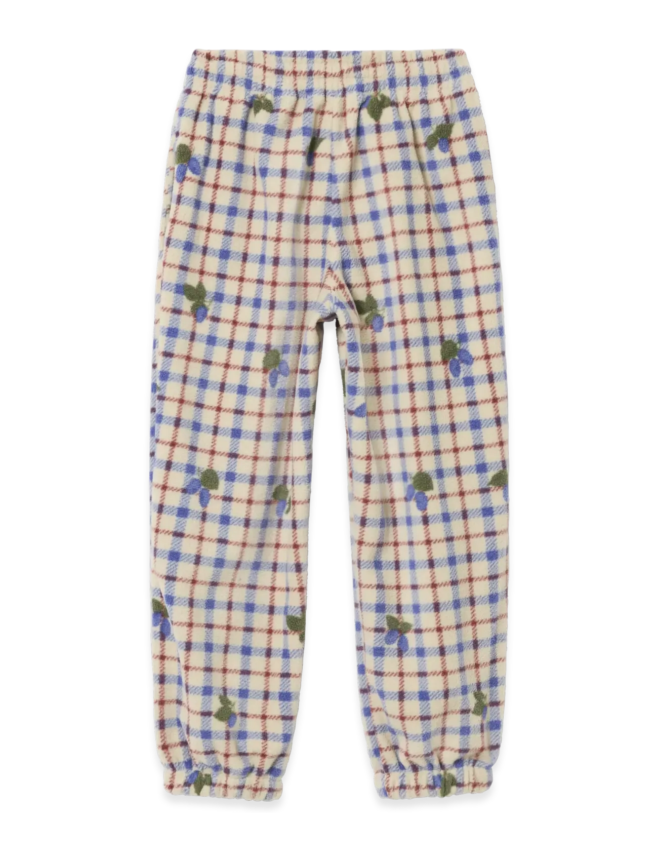 Garbo&Friends - Fleece pants - bukser - mulberry check - 2