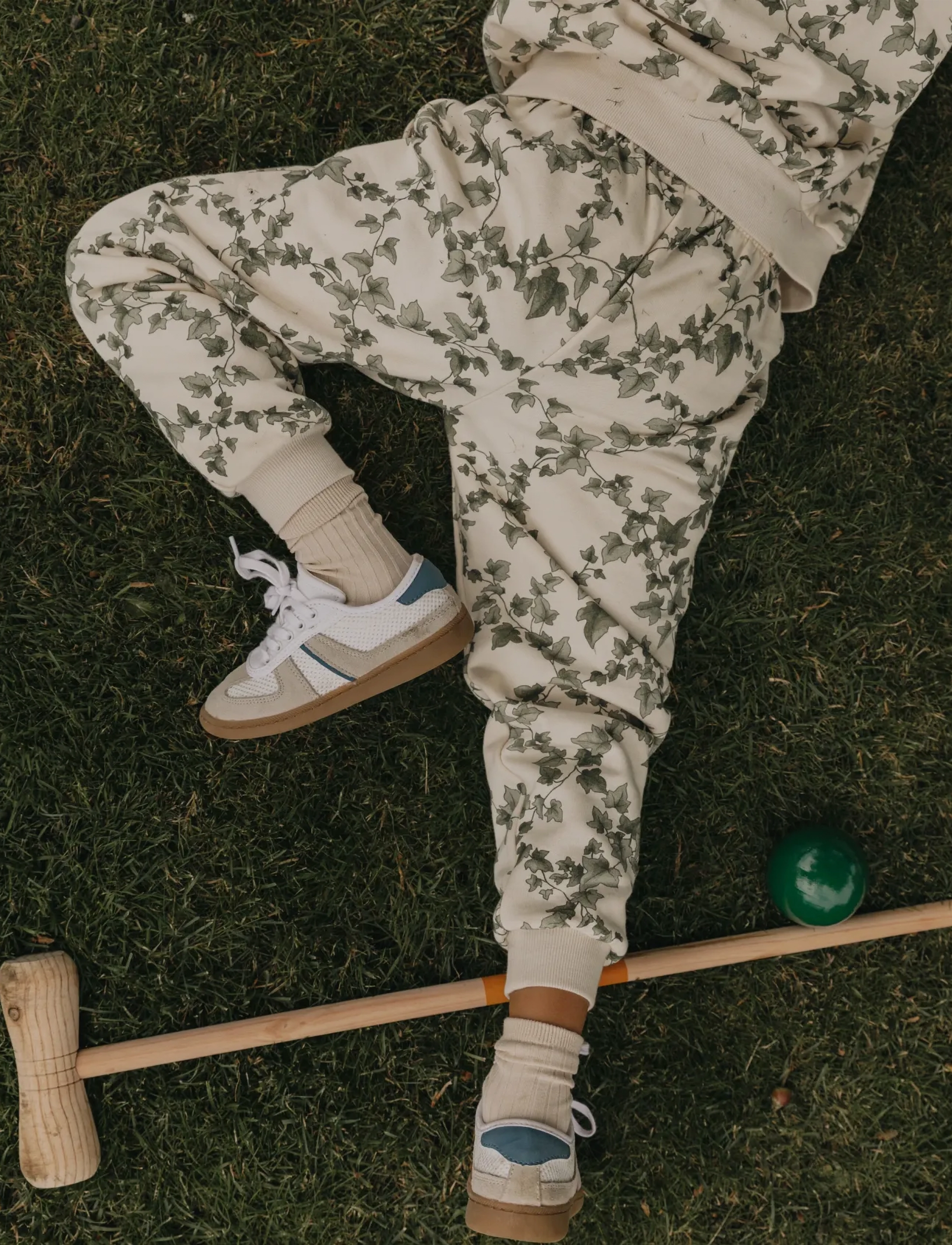 Garbo&Friends Sweat Pants Baby, 98/104, Cream, Underdele > Joggingbukser, Børn