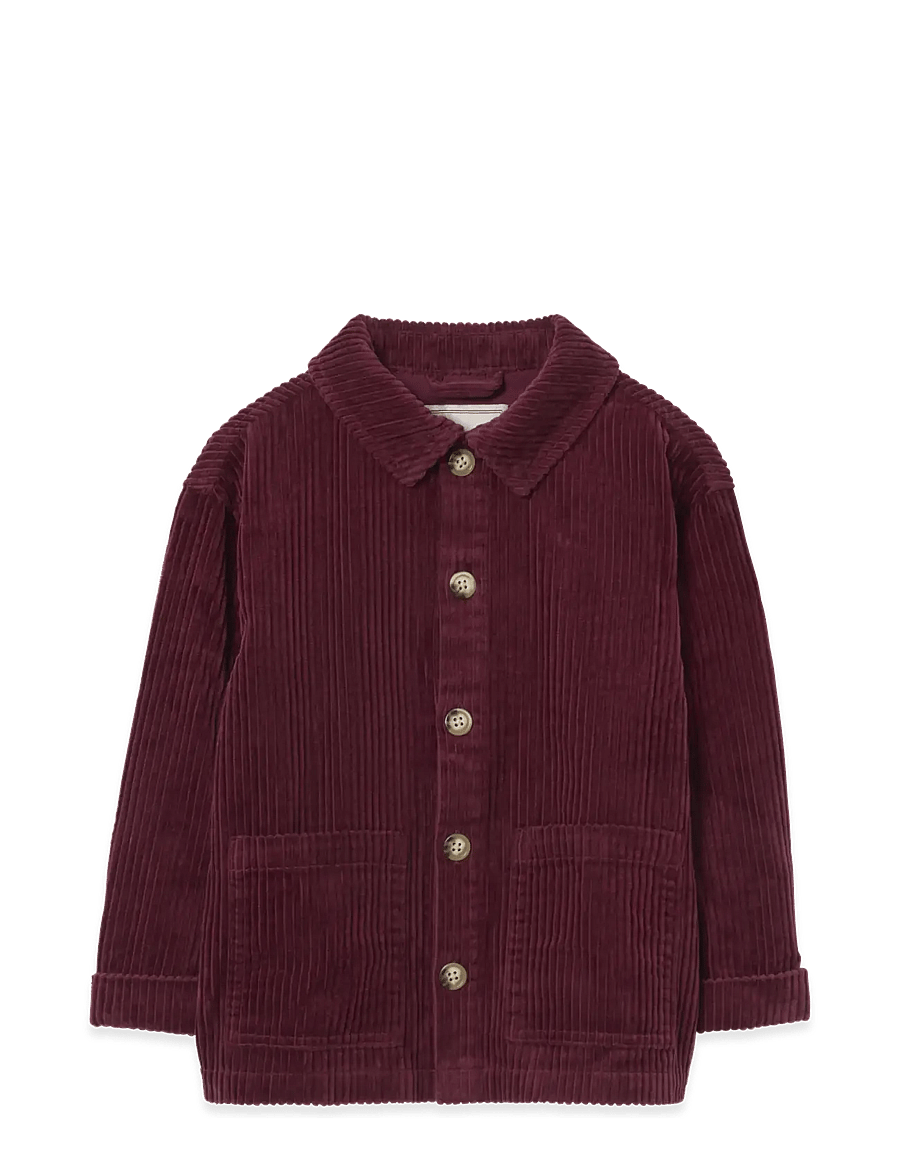 Garbo&Friends - Corduroy Overshirt - overshirts - burgundy - 1