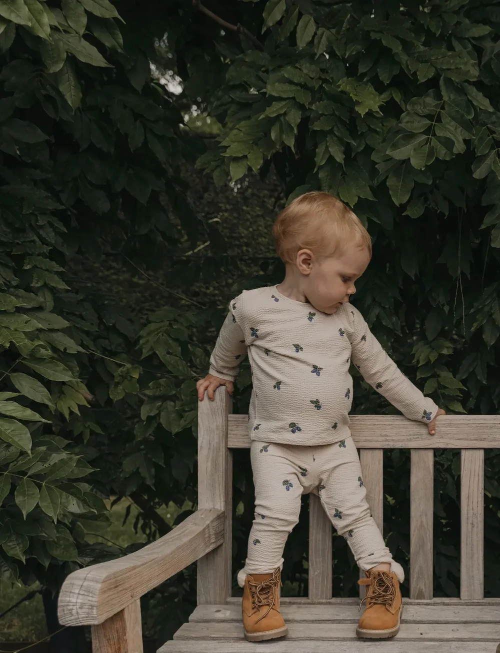 Garbo&Friends - Jersey Long Sleeve T-shirt Baby - langærmede t-shirts - mulberry ecru - 0