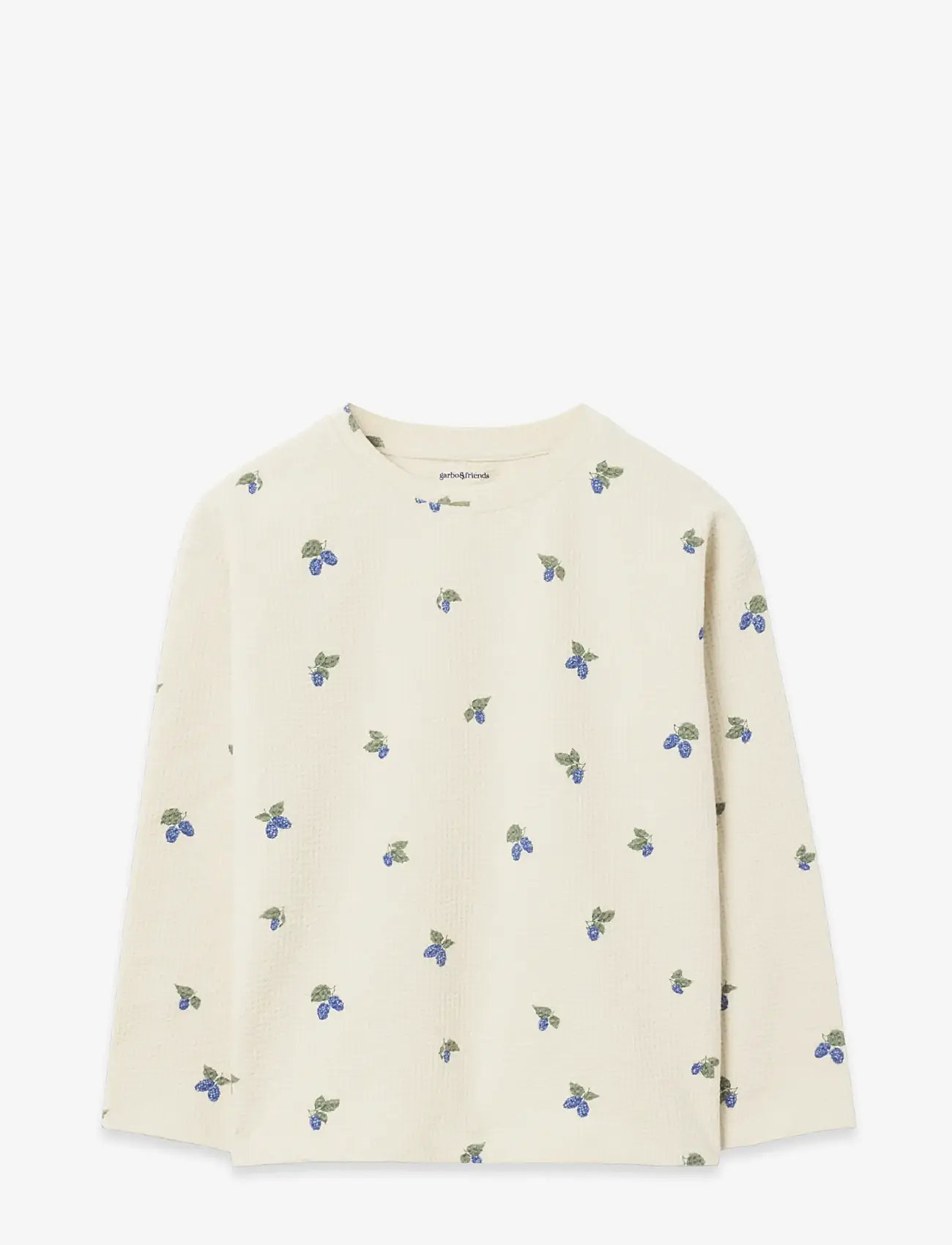 Garbo&Friends - Jersey Long Sleeve T-shirt Baby - långärmade t-shirts - mulberry ecru - 2