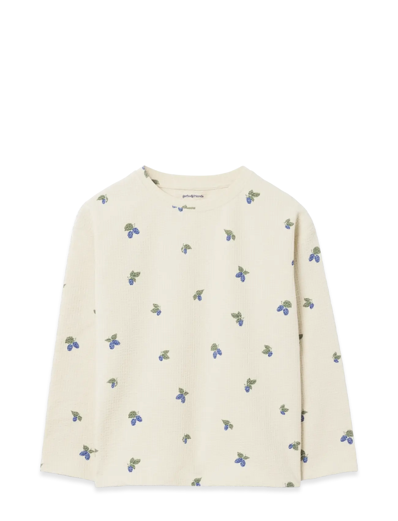 Garbo&Friends - Jersey Long Sleeve T-shirt - langærmede t-shirts - mulberry ecru - 2