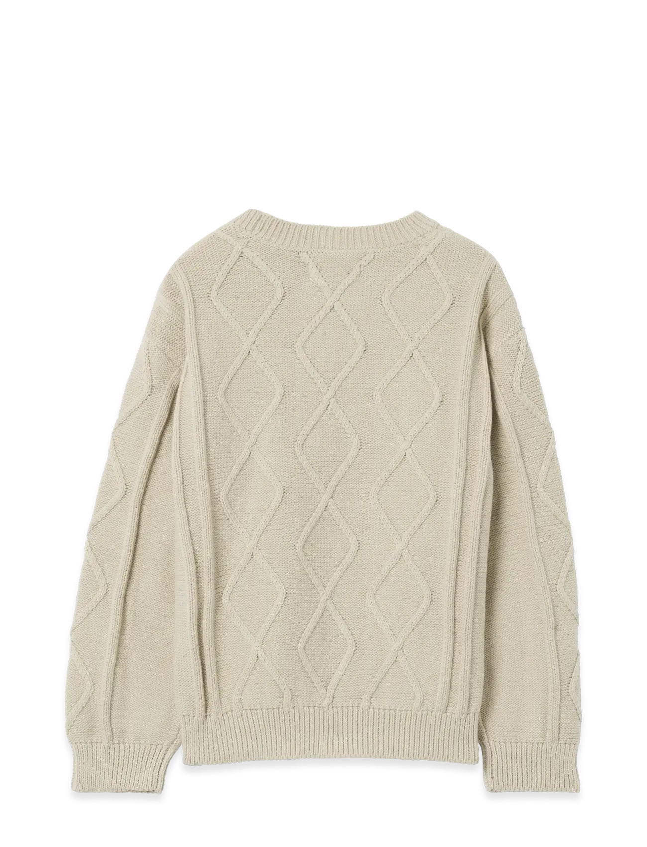 Garbo&Friends - Embroidery Knitted Sweater - peysur - oat - 3