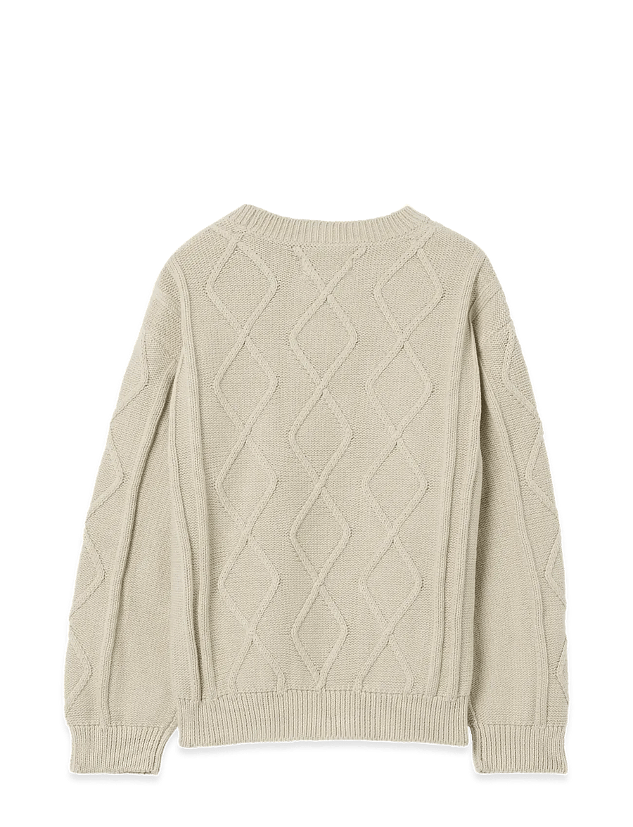 Garbo&Friends - Embroidery Knitted Sweater - truien - oat - 3