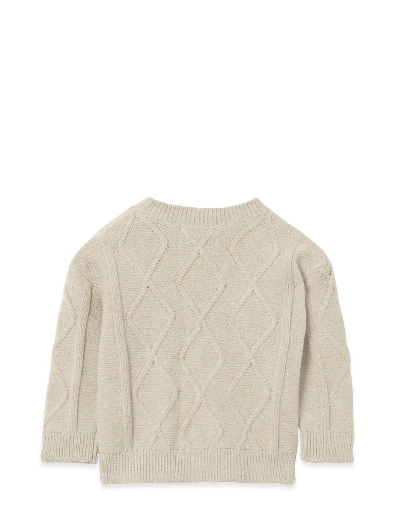 Garbo&Friends - Embroidery Knitted Sweater - peysur - oat - 4
