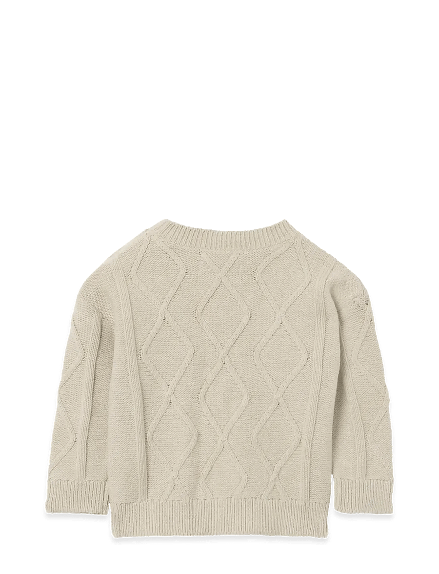Garbo&Friends - Embroidery Knitted Sweater - truien - oat - 4