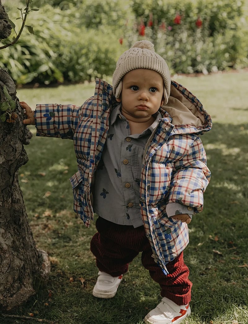 Garbo&Friends - Puffer Parka - mulberry check - 3