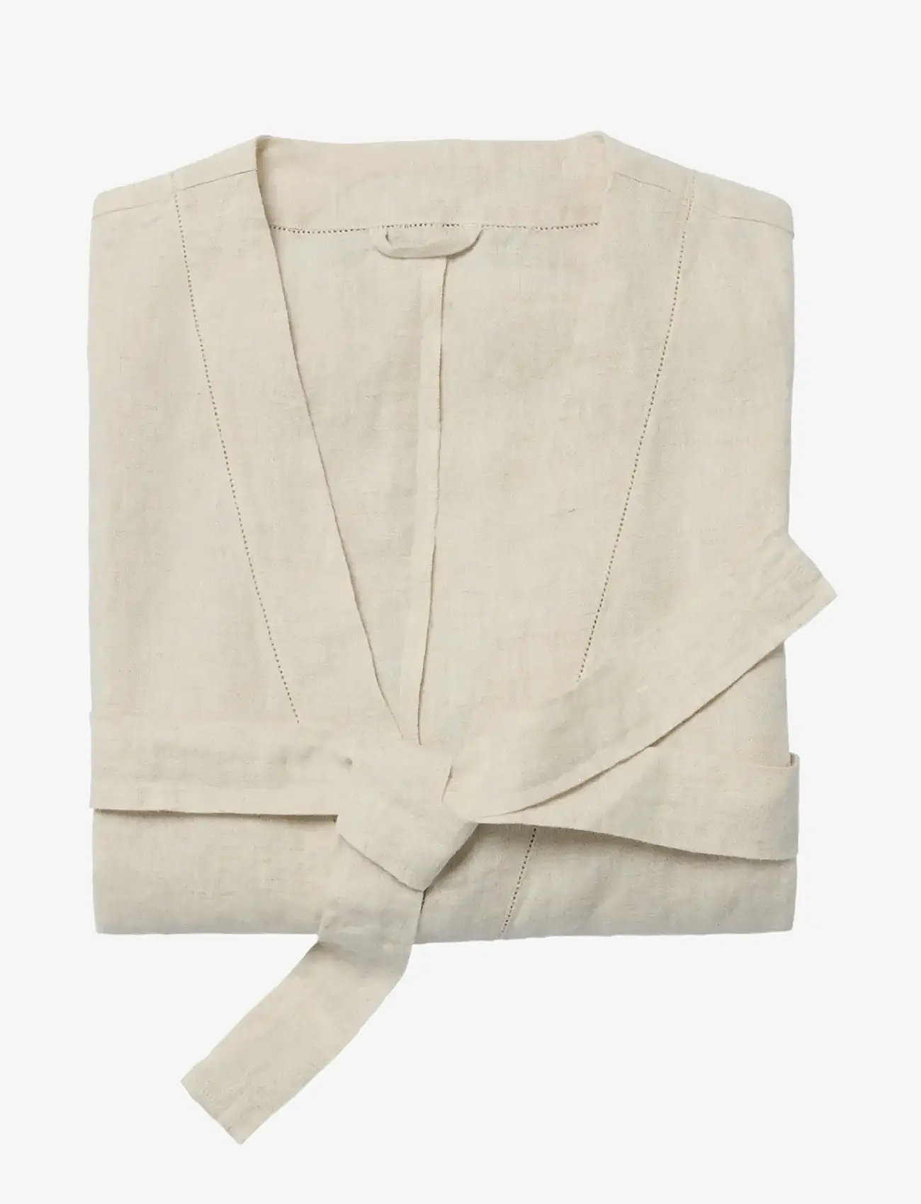 Garbo&Friends - Linen Hemstitched Linen Bathrobe M/L - aamutakit - linen - 2
