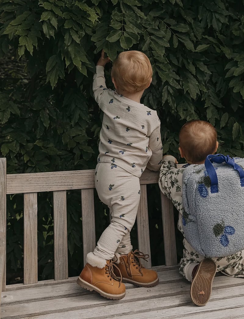 Garbo&Friends - Jersey Leggings Baby - leggings - mulberry ecru - 3