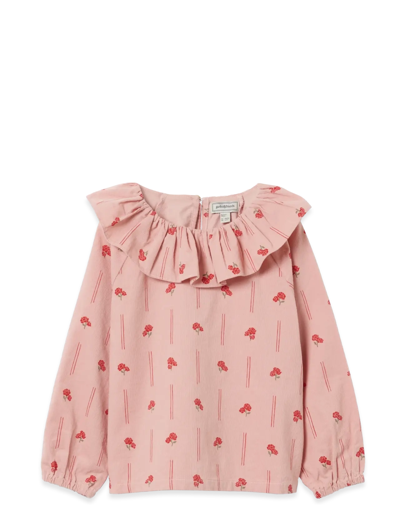 Garbo&Friends Micro Corduroy Long Sleeve Blouse - 4 for 3 - PEONY / pink/rose