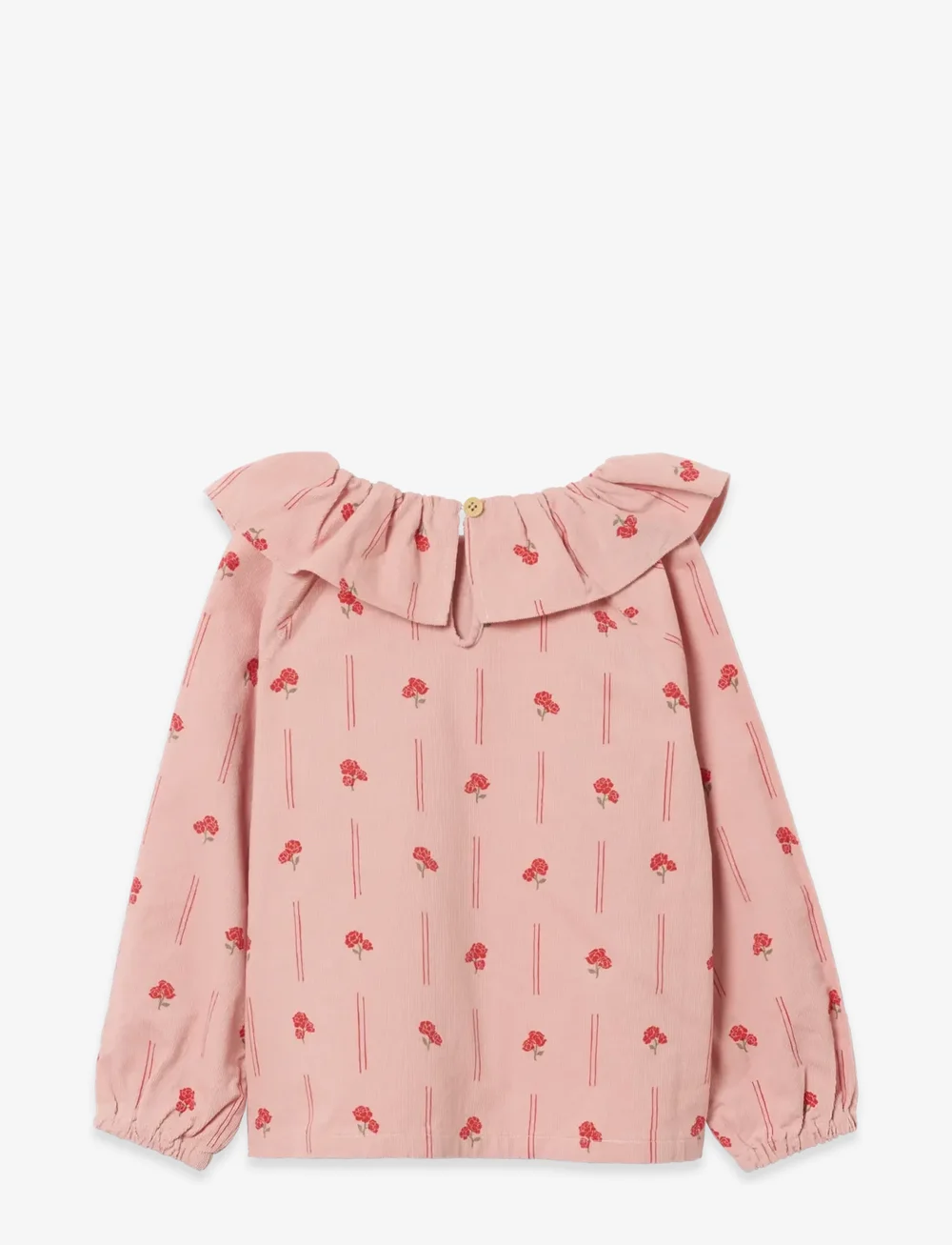 Garbo&Friends - Micro Corduroy Long Sleeve Blouse - bluser & tunikaer - peony - 2