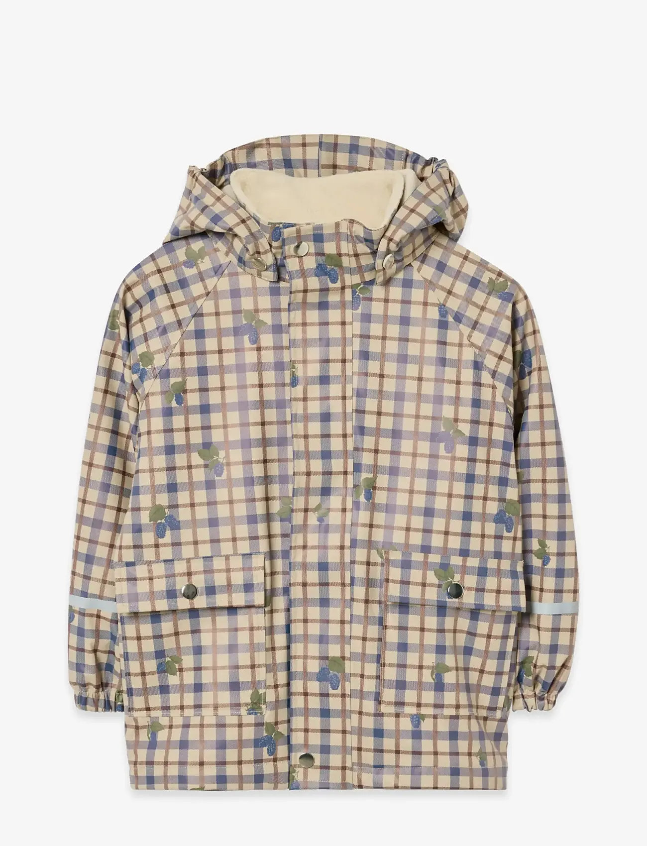 Garbo&Friends - Lined Rain Jacket - vihmajoped - mulberry check - 1