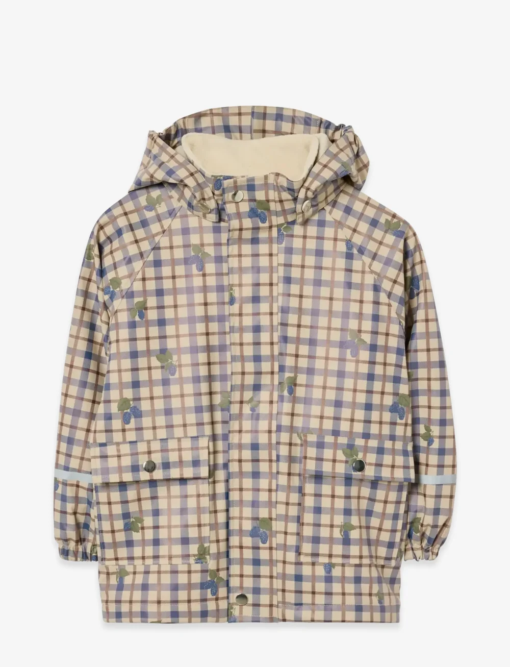 Garbo&Friends - Lined Rain Jacket - vihmajoped - mulberry check - 1