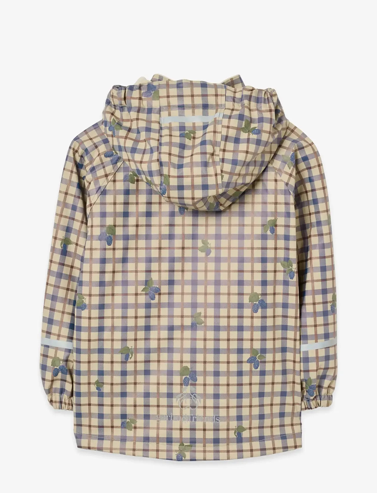 Garbo&Friends - Lined Rain Jacket - vihmajoped - mulberry check - 2
