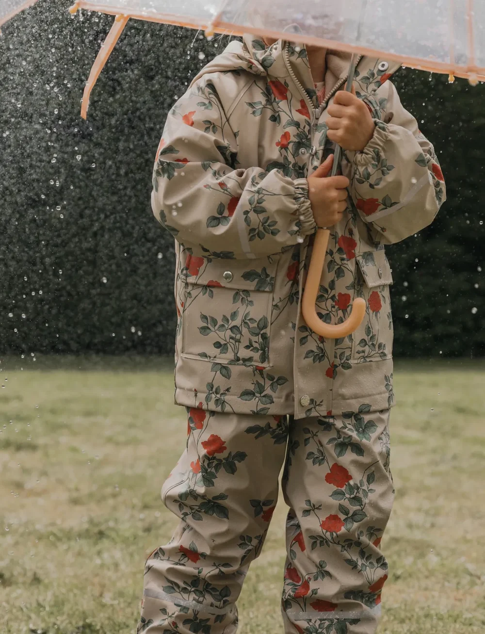 Garbo&Friends - Lined Rain Pant - regnbukser - roses - 3