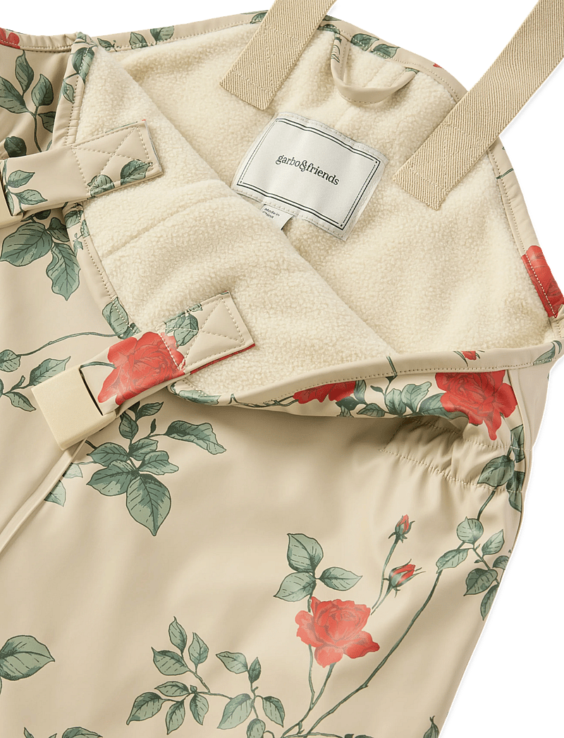 Garbo&Friends - Lined Rain Pant - regnbukser - roses - 4