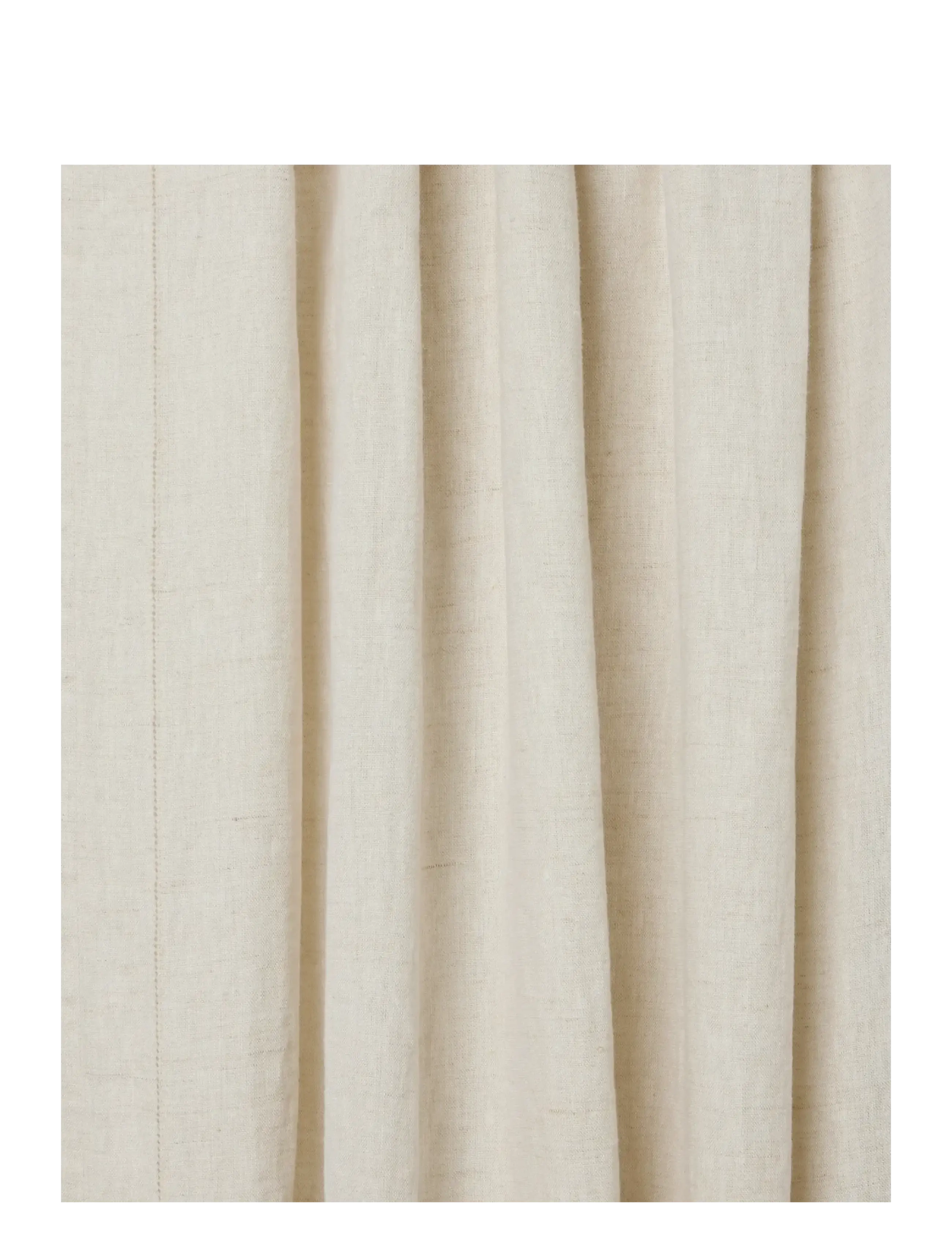 Garbo&Friends Linen Hemstitched Linen Curtain 140X300 Cm 2-Pack, Langt gardin, Creme, Str: 140X300CM