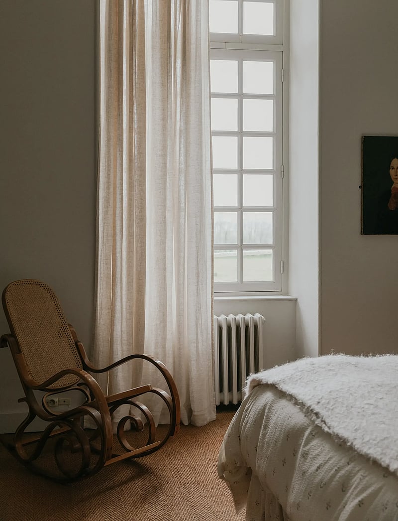Garbo&Friends - Linen Hemstitched Linen curtain 140x300 cm 2-pack - długie zasłony - linen - 4