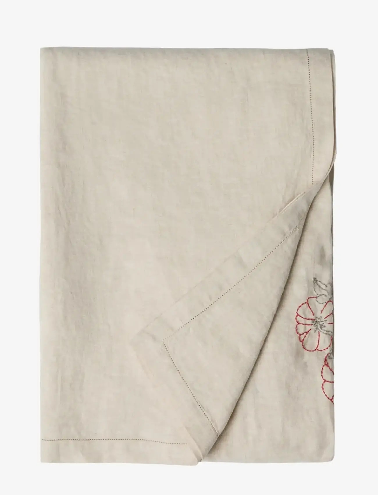 Garbo&Friends - Linen Embroidered Linen tablecloth 140x220cm - tablecloths & runners - linen - 1