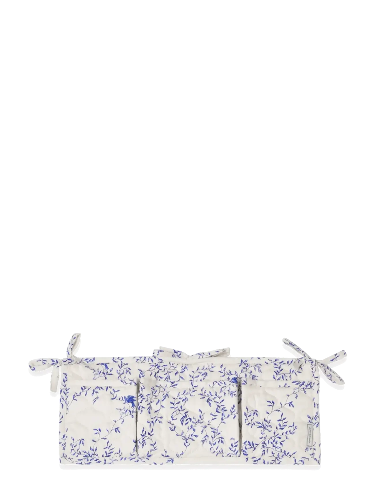 Garbo&Friends Satin Quilted Bed Pocket, 43x18 cm, Jardim - Beebitooted - JARDIM / cream