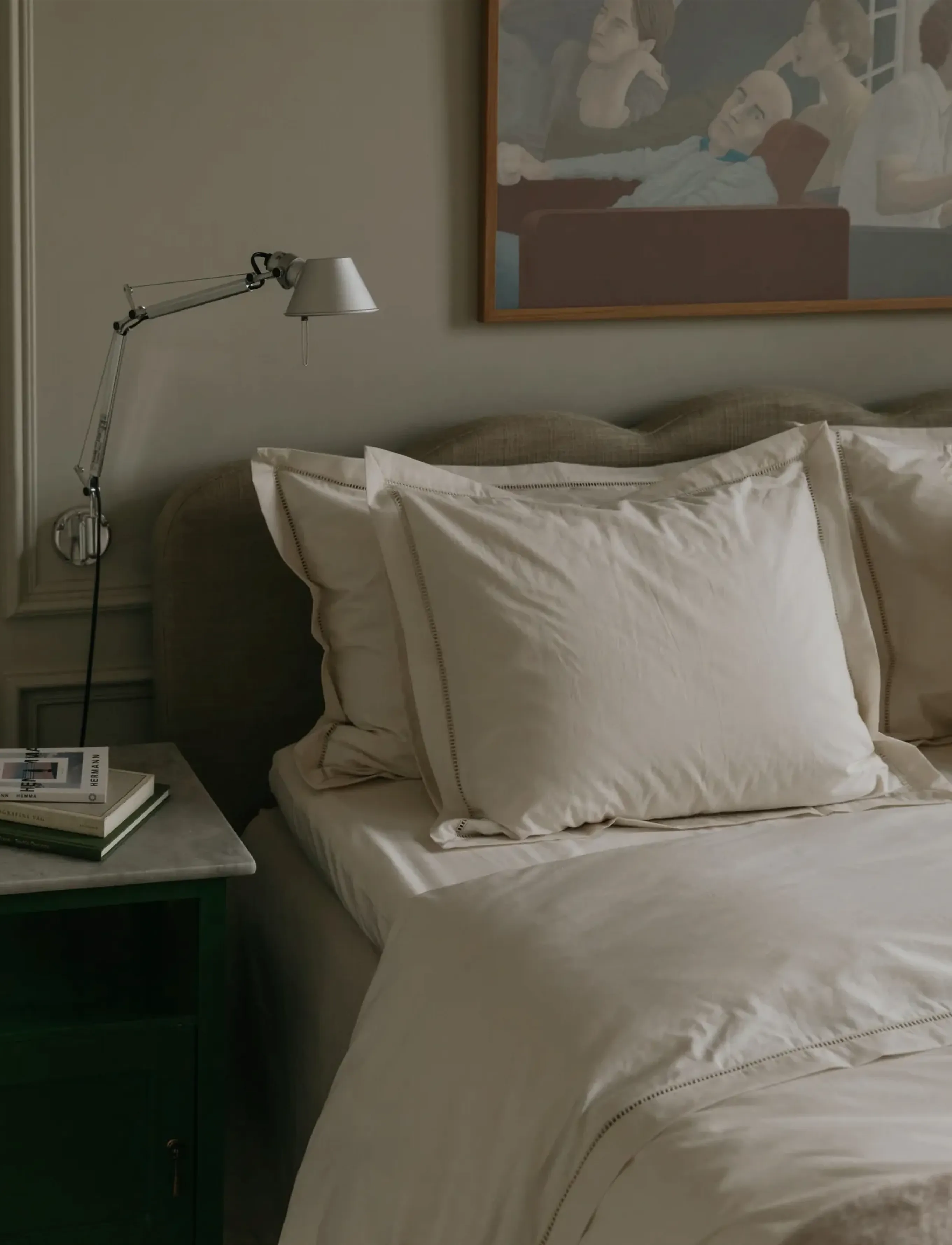 Garbo&Friends Ladder Lace Bed Set Baby, 70X100/ 40X45 cm, Pearl, 70X100/40X45 cm, Cream, Søvntid > Sengesæt, Børn
