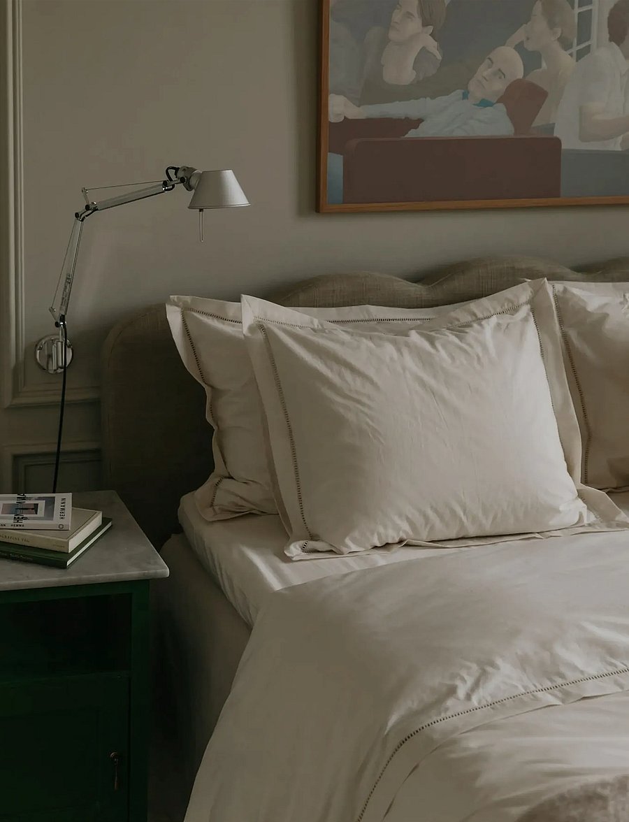 Garbo&Friends - Ladder Lace Bed Set Baby, 70x100/ 40x45 cm, Pearl - bettwäsche-set - pearl - 0