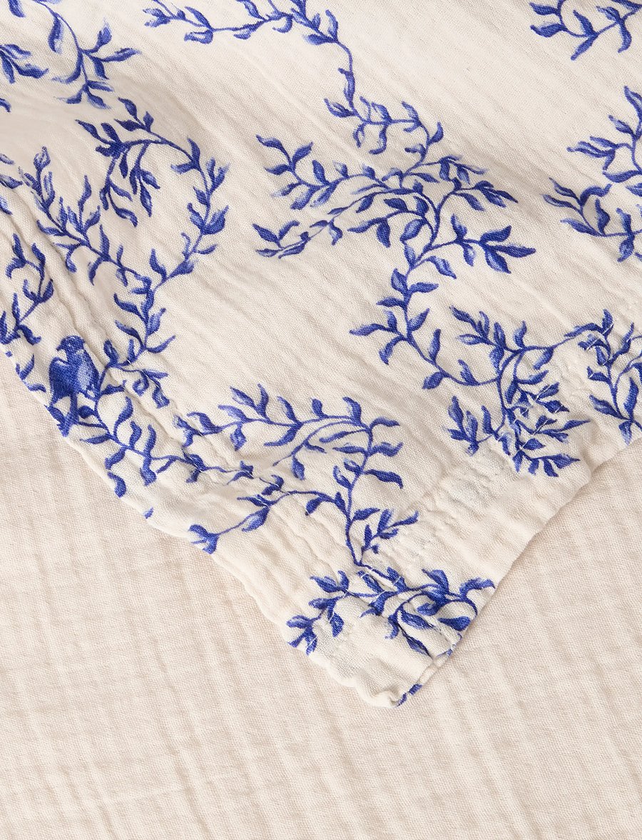 Garbo&Friends - Muslin Bed Skirt Single, 90x200x53 cm, Plum - bettröcke - jardim - 3