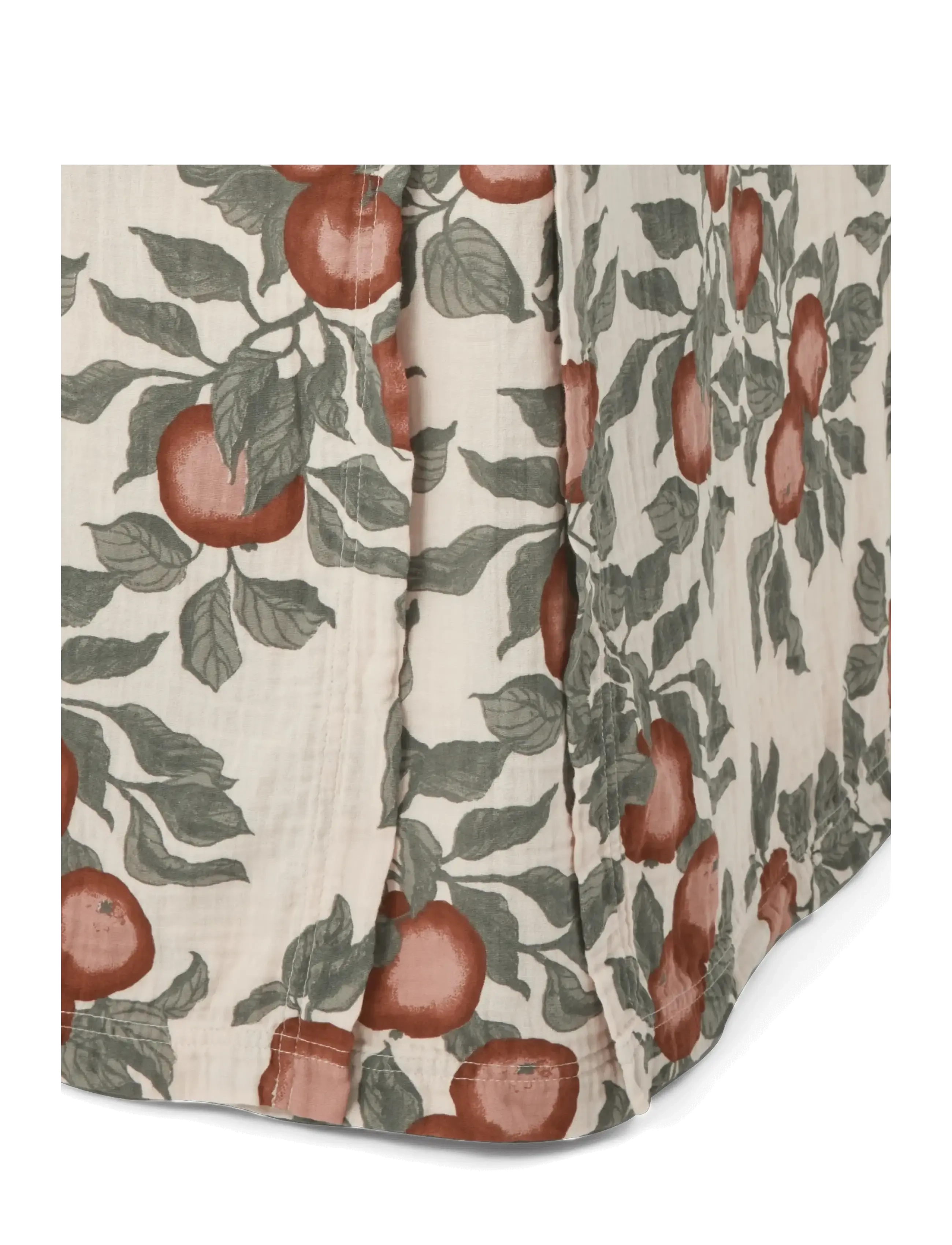 Garbo&Friends Muslin Bed Skirt 90, 90x200x53 cm, Jardim - Garbo&Friends - POMME / cream