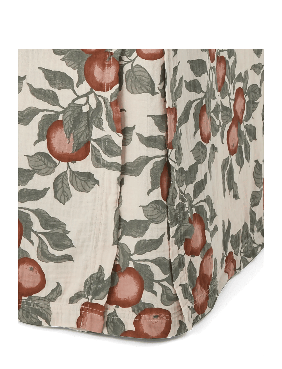 Garbo&Friends - Muslin Bed Skirt 90, 90x200x53 cm, Jardim - bettröcke - pomme - 1