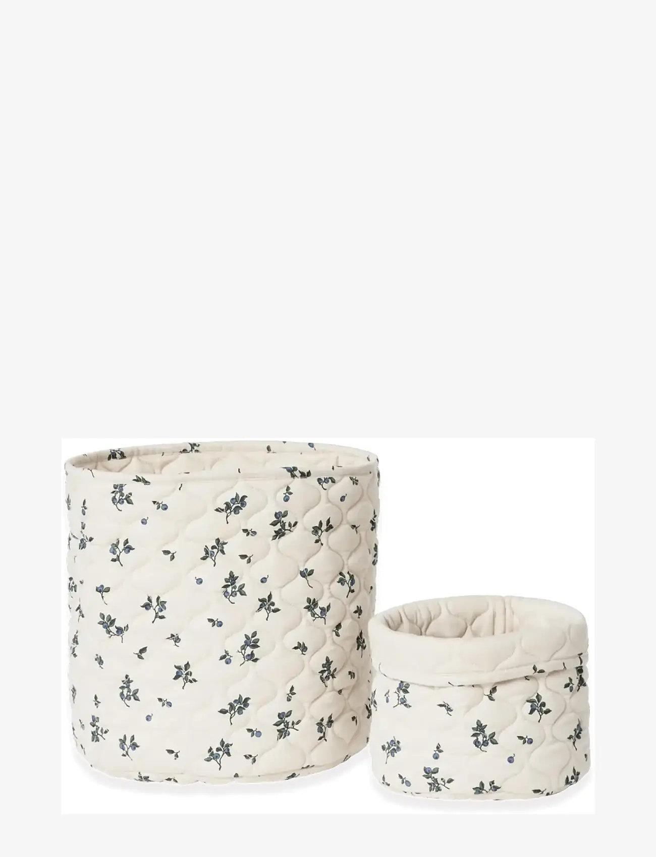 Garbo&Friends - Satin Quilted Basket, 20x20cm / 30x30cm, Blueberry - hoiukorvid - blueberry - 0