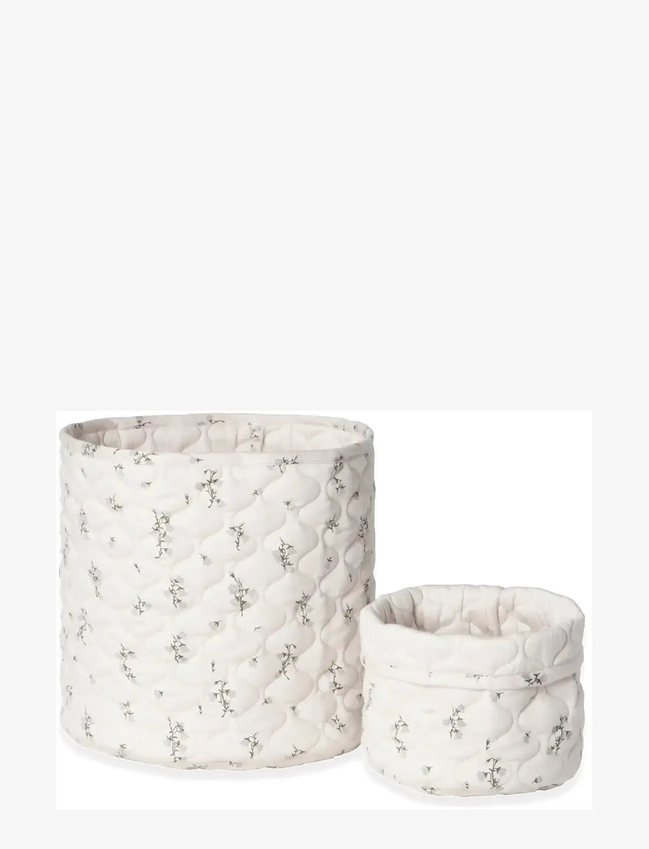 Garbo&Friends - Satin Quilted Basket, 20x20cm / 30x30cm, Bluebell - hoiukorvid - bluebell - 1