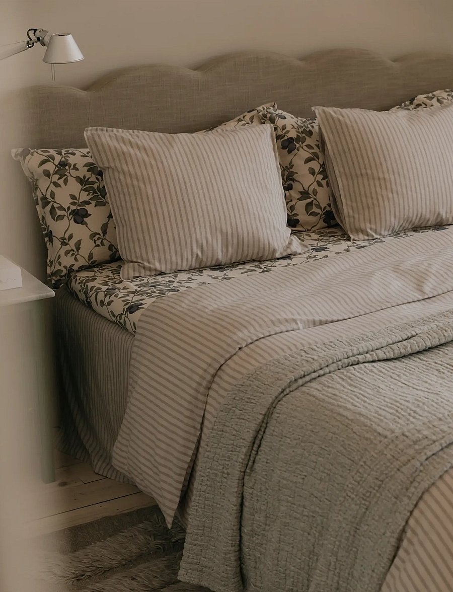 Garbo&Friends - Muslin Duvet Cover Double, 220x220 cm, Bluebell - dynebetræk - bluebell - 0