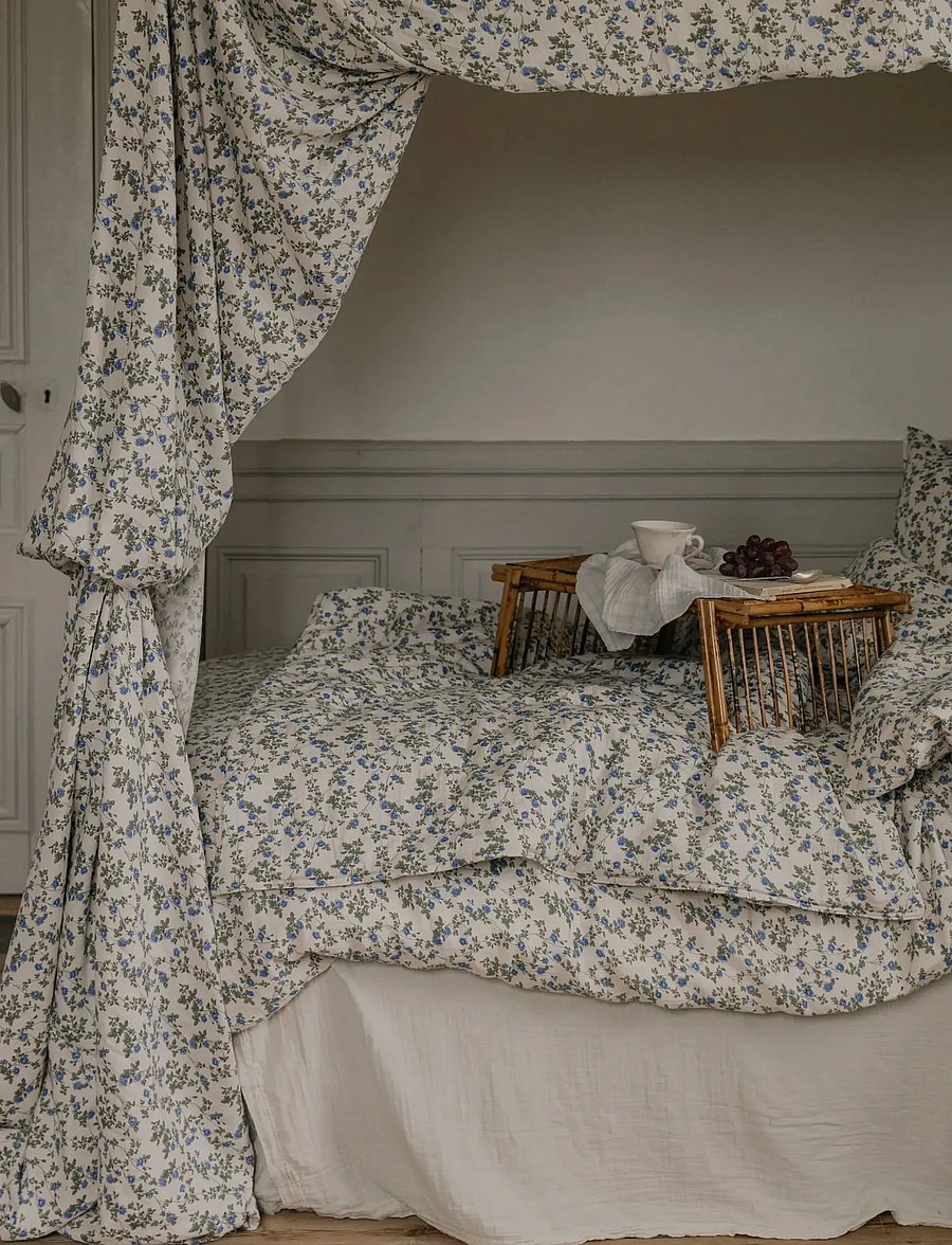 Garbo&Friends - Muslin Duvet Cover Single, 150x210 cm, Dainty - draps - dainty - 0