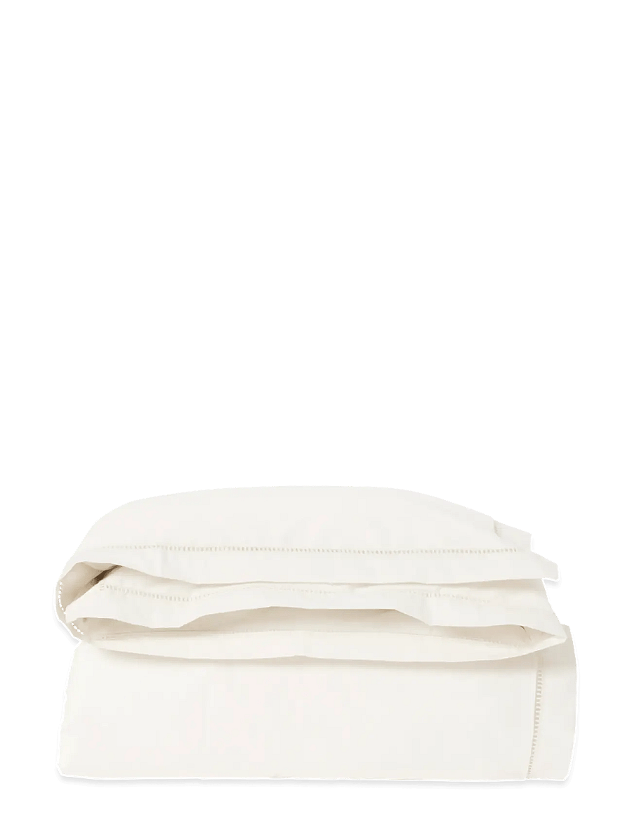 Garbo&Friends - Ladder Lace Duvet Cover Single, 150x210 cm, Pearl - påslakanset - pearl - 1