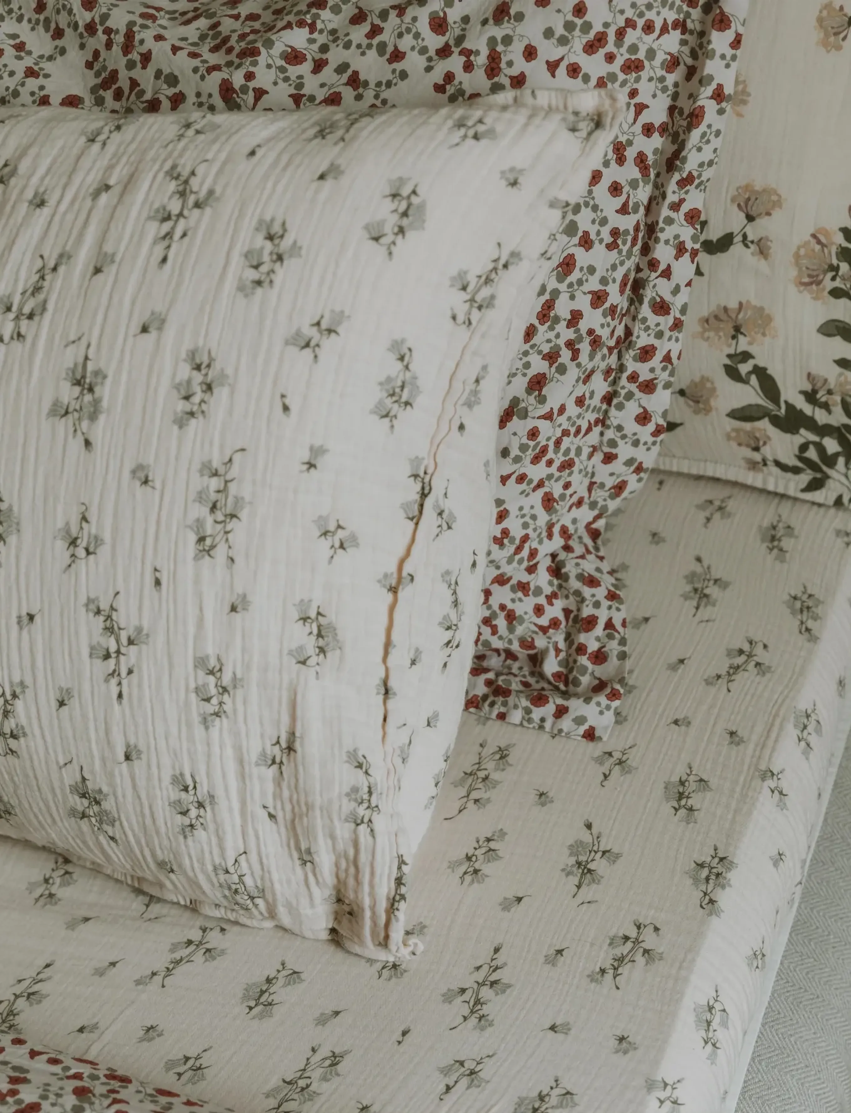 Garbo&Friends - Muslin Pillowcase, 50x60 cm, Jardim - kopfkissenbezüge - bluebell - 2