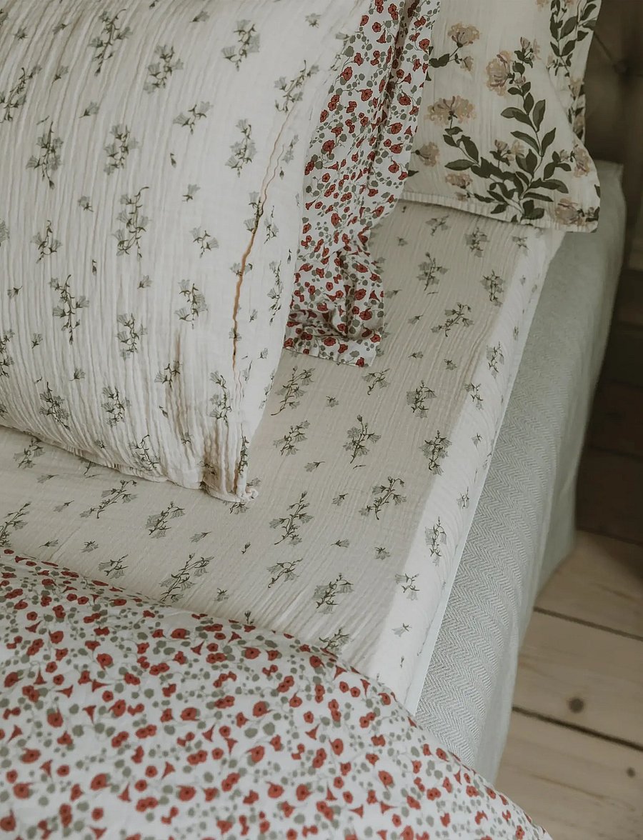 Garbo&Friends - Muslin Pillowcase, 50x60 cm, Jardim - kopfkissenbezüge - bluebell - 4