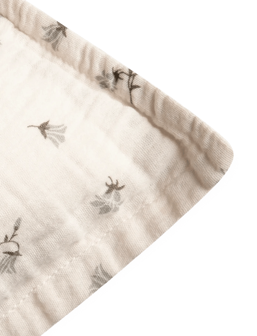Garbo&Friends - Muslin Pillowcase XL, 50x90 cm, Jardim - bluebell - 3